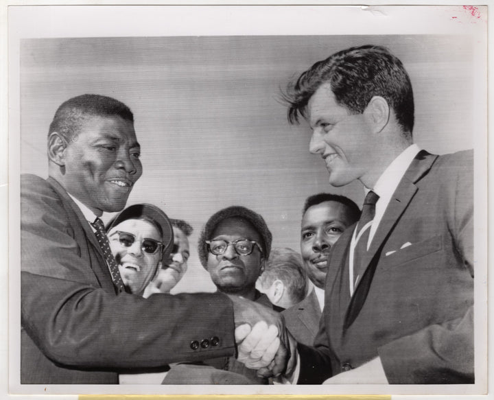 Ted Kennedy & Freedom Rider David Harris Civil Rights Vintage Press Photo 1962