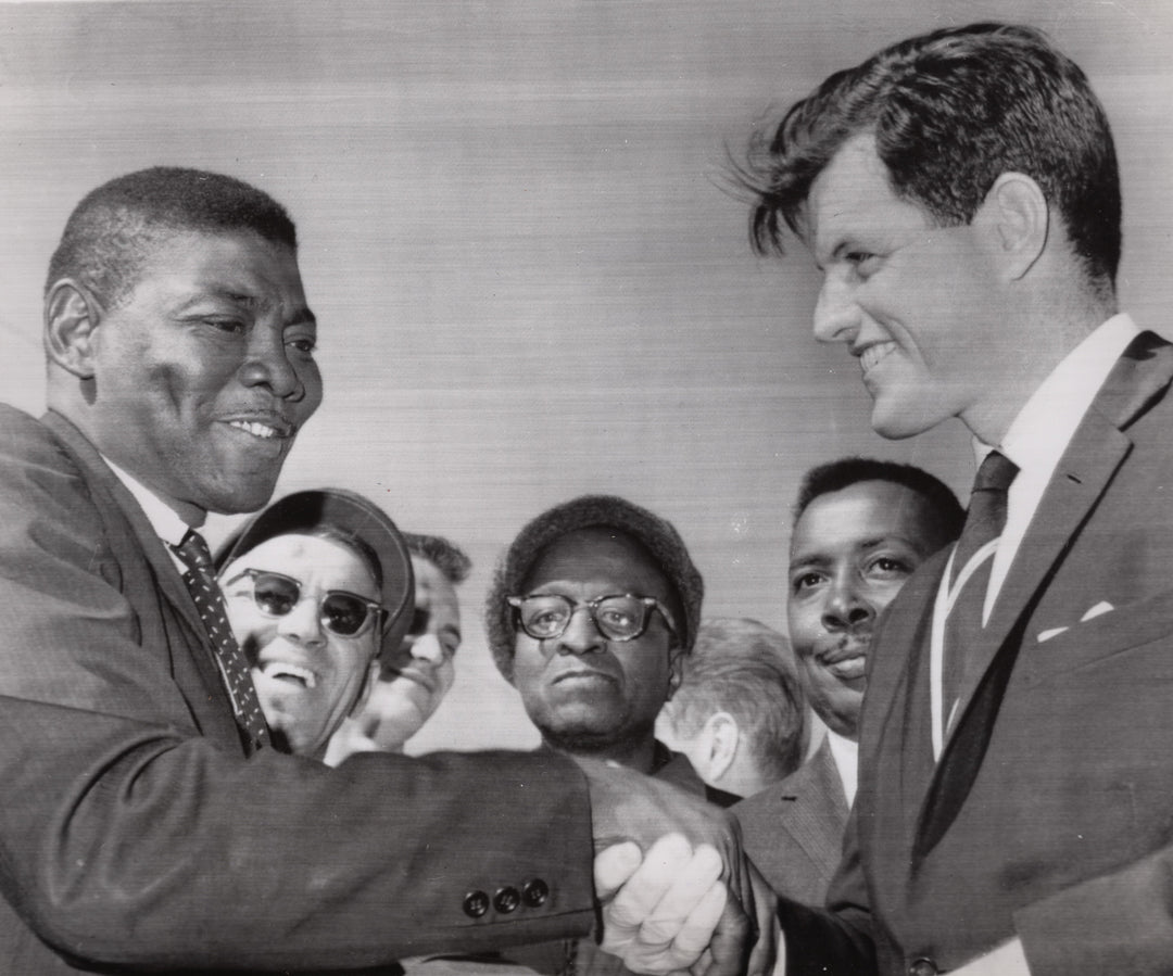 Ted Kennedy & Freedom Rider David Harris Civil Rights Vintage Press Photo 1962