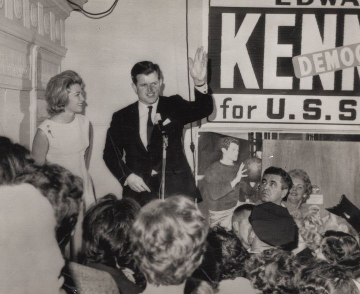 Senator Ted Kennedy Senate Primary Victory Vintage Political Press Photo 1962