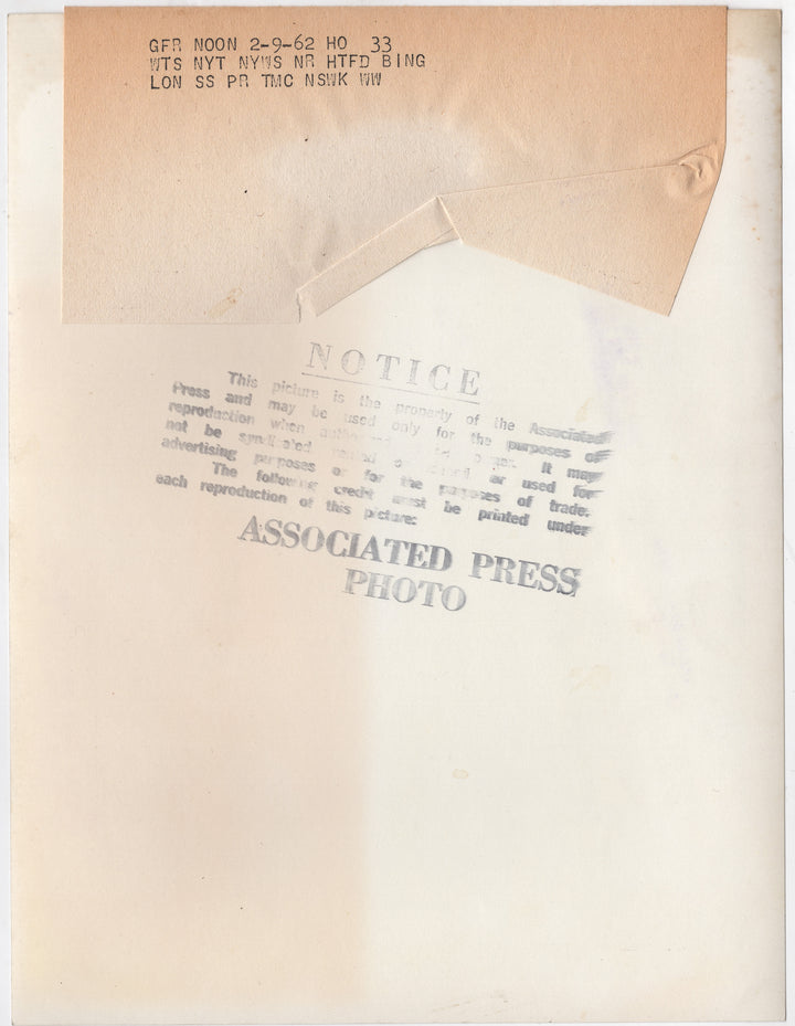 Ted Kennedy Claude Hooton Pan American Airways Political Press Photo 1962