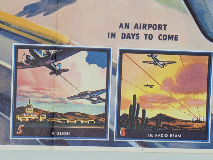 Airline Transportation Americana Vintage Coca Cola Graphic Art Educational Poster