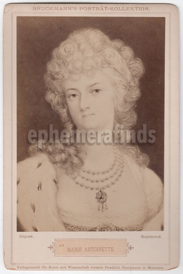 Marie Antoinette Queen of France Revolution Antique Cabinet Photo