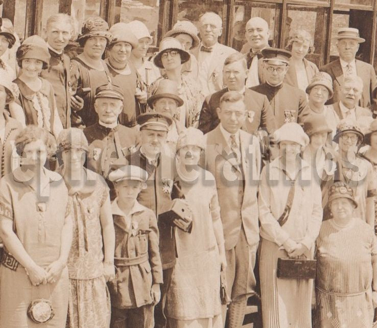 Pike's Peak Manitou Colorado COG Road Railway Antique Veterans Group Photo