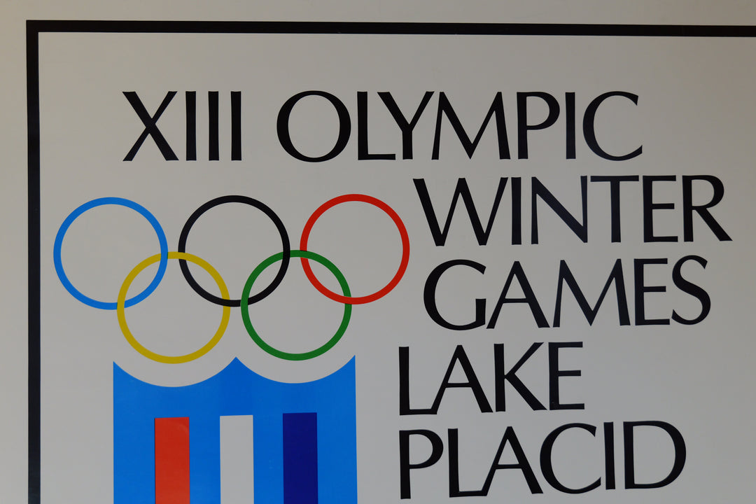 Lake Placid XIII Winter Olympic Games Capitol Sports Graphic Promo Poster 1977