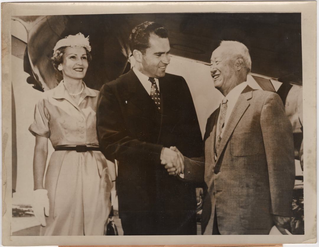 Richard Nixon VP President Rhee Korea Original Political Press Photo 1953