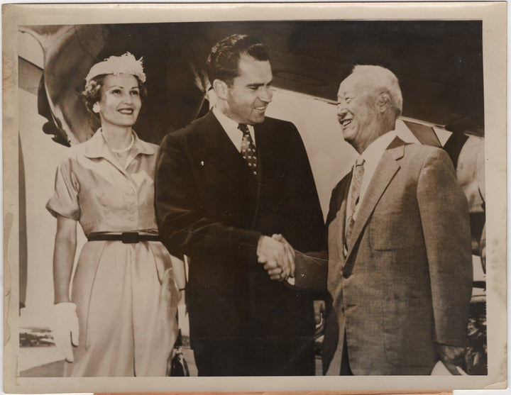 Richard Nixon VP President Rhee Korea Original Political Press Photo 1953