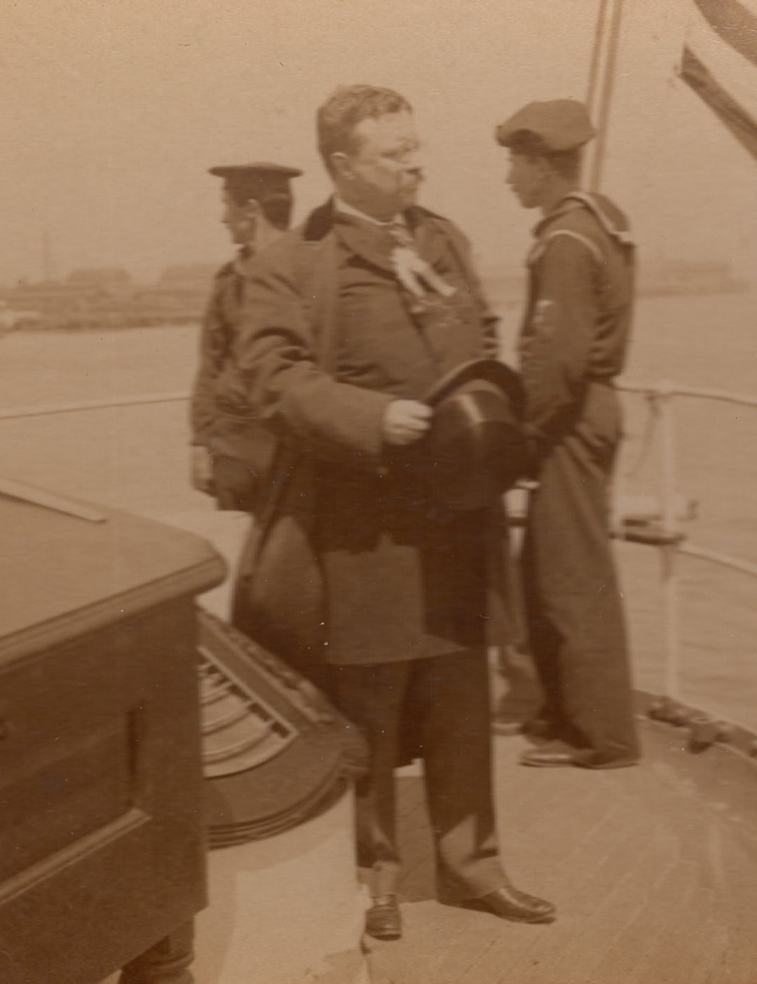 Teddy Roosevelt Charleston Exposition Antique Stereoview Card Photograph