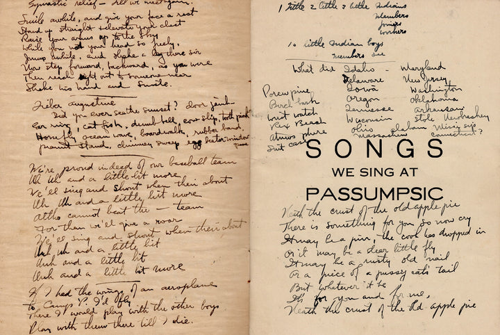 Camp Passumpsic Fairlee Vermont Christmas Camping Song Book 1920s