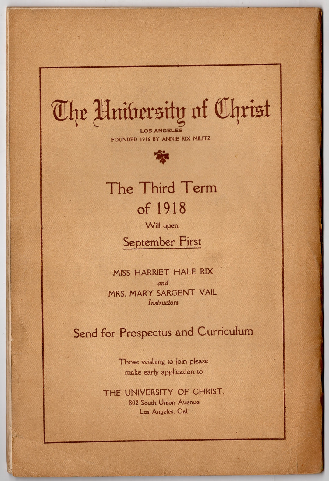 Annie Rix Militz New Thought Metaphysical Master Mind Magazine Aug 1918