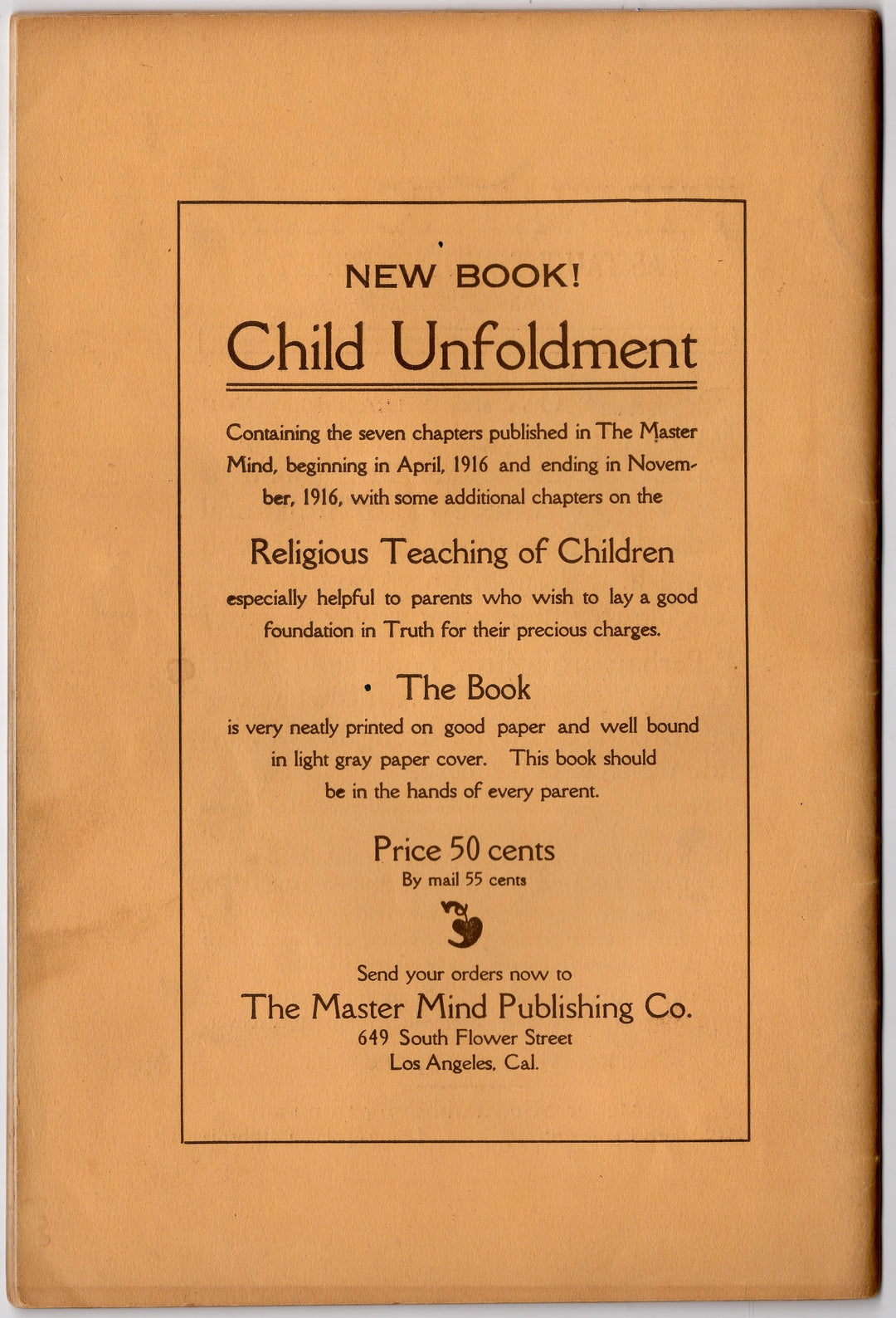 Annie Rix Militz New Thought Metaphysical Master Mind Magazine Feb 1917