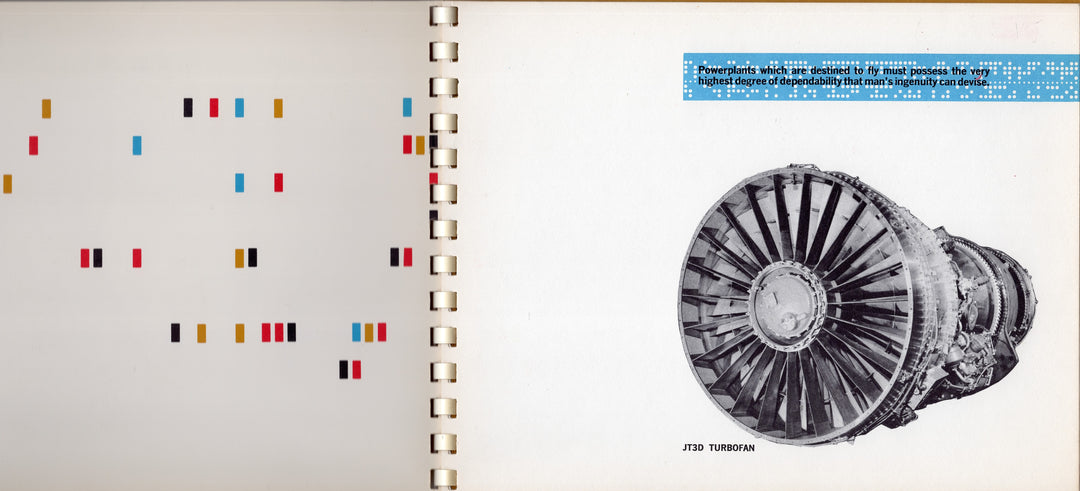 Pratt & Whitney JT3D Turbo Jet Engine Graphic Computer Manuel 1965