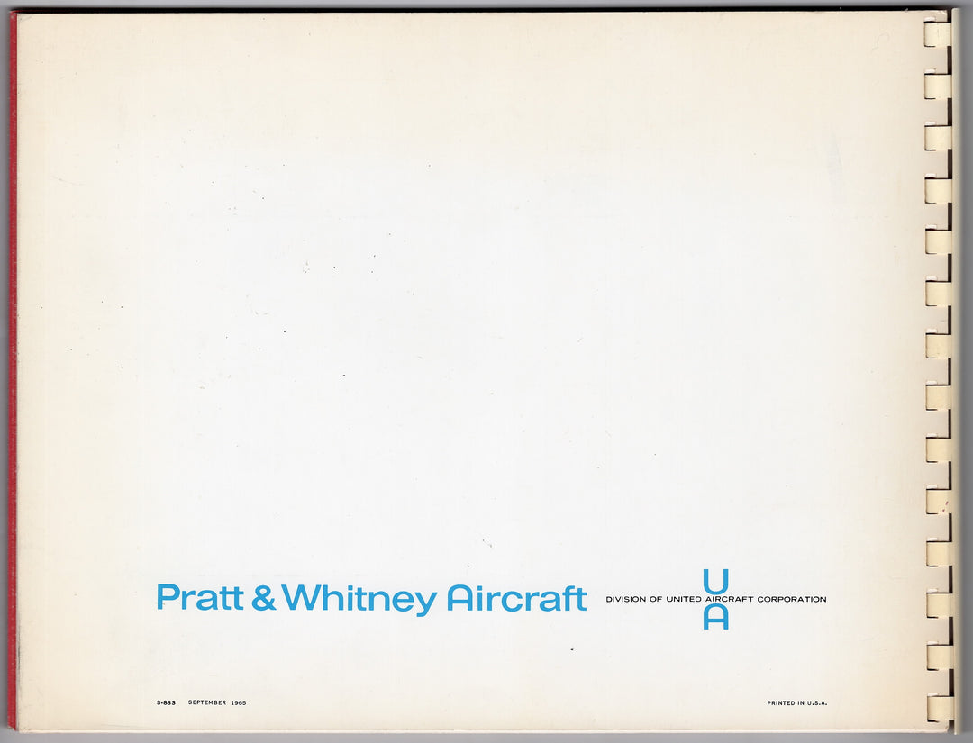 Pratt & Whitney JT3D Turbo Jet Engine Graphic Computer Manuel 1965