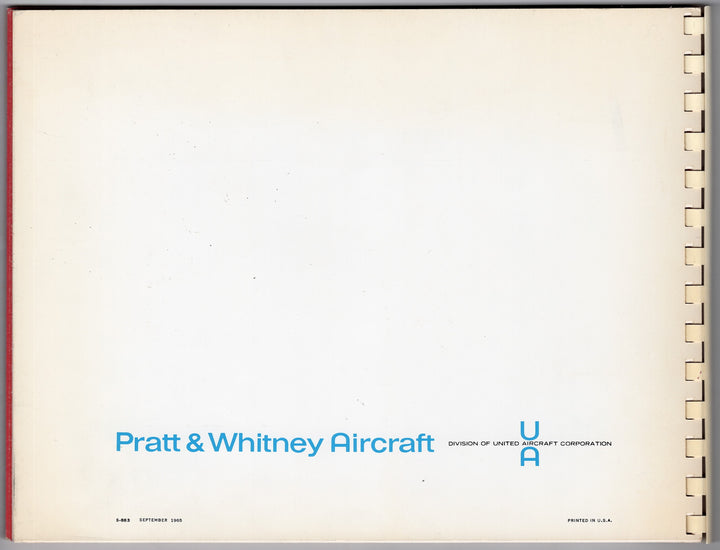 Pratt & Whitney JT3D Turbo Jet Engine Graphic Computer Manuel 1965