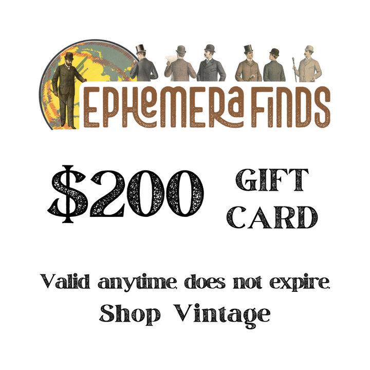 EphemeraFinds.com Gift Card