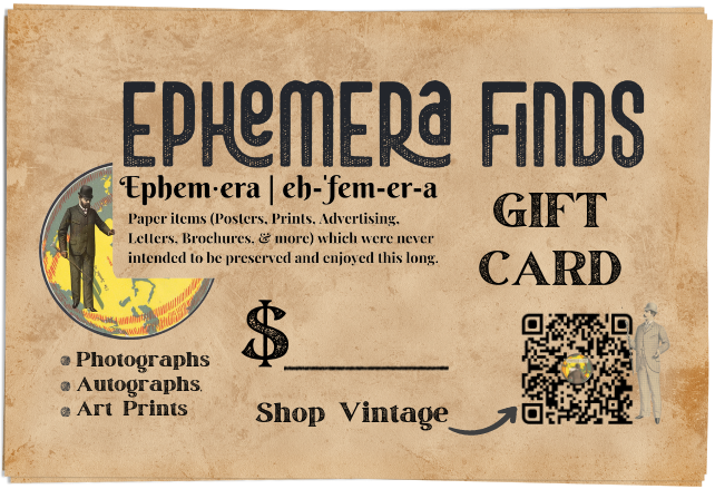EphemeraFinds.com Gift Card