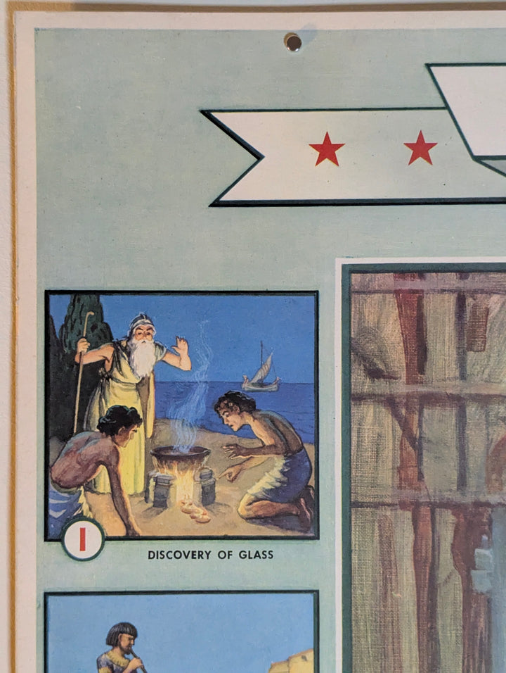 Glass Making Industry Vintage Coca Cola Graphic Art Educational Poster