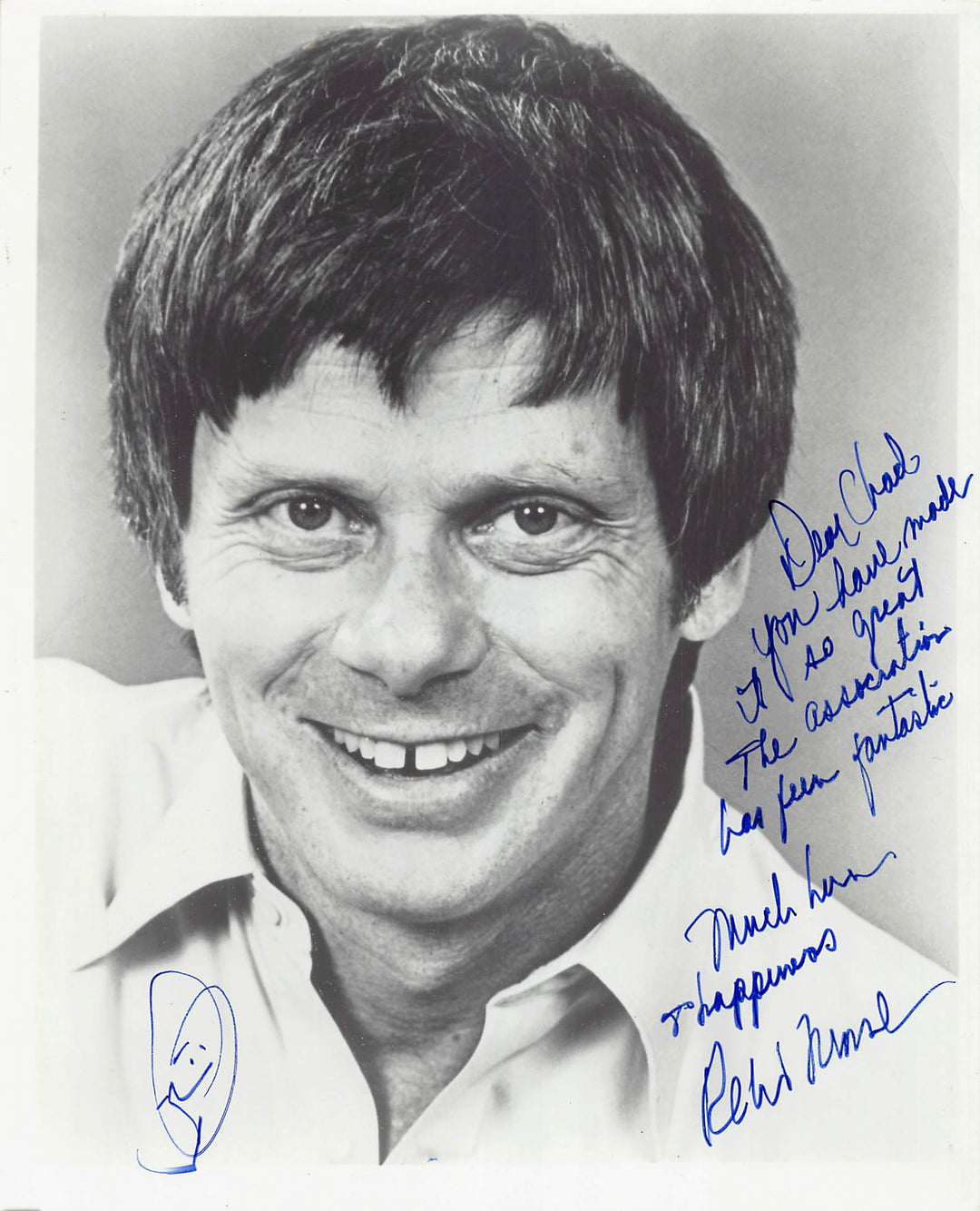 Robert Morse Mad Men Broadway TV Actor Autograph Signed Vintage 8x10 Photo with Sketch