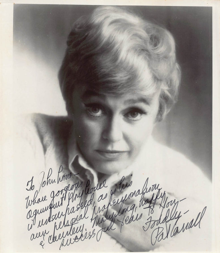 Pat Carroll Little Mermaid Ursula Voice Actress Autograph Signed Vintage 8x10 Photo