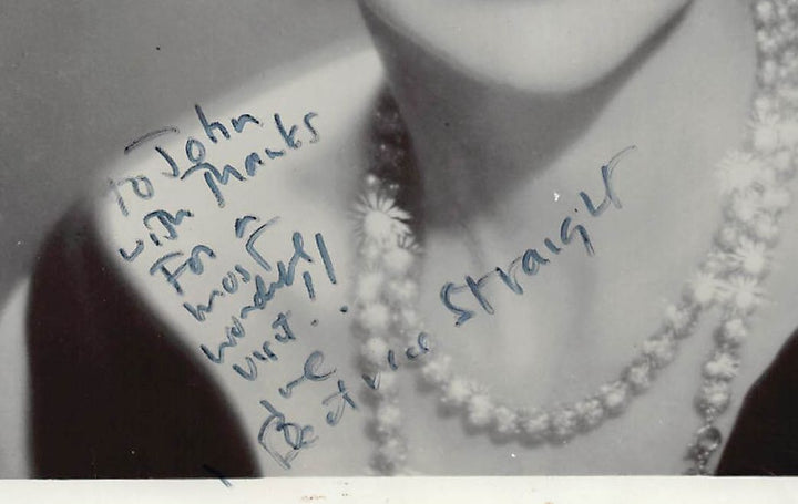 Beatrice Straight Network Oscar Winning Actress Autograph Signed Twice Vintage 8x10 Photo