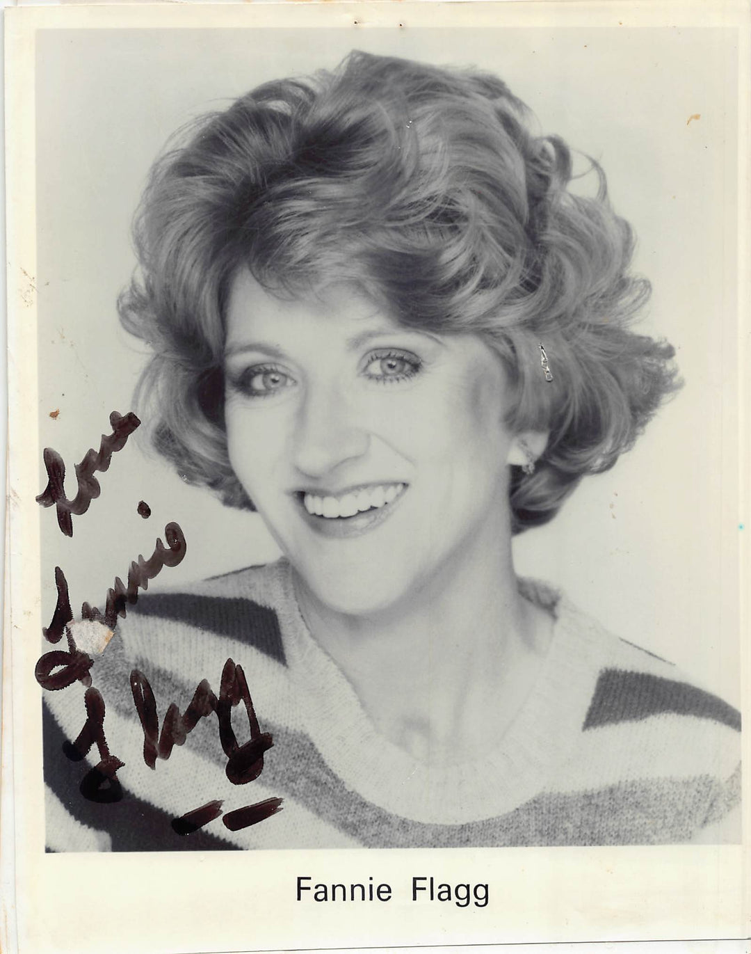 Fannie Flagg Fried Green Tomatoes Author and TV Actress Autograph Signed 8x10 Photo