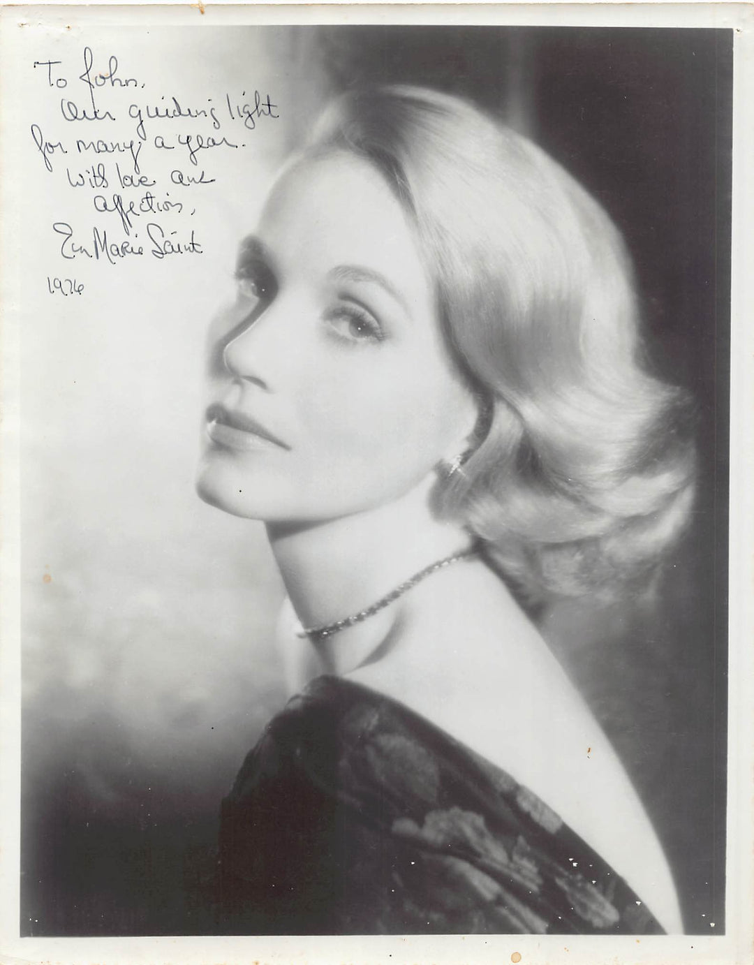 Eva Marie Saint On the Waterfront North by Northwest Actress Autograph Signed Photo 1976