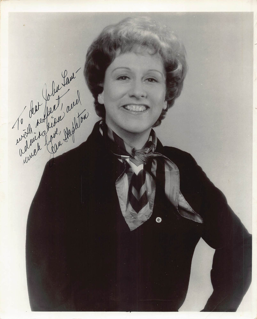 Jean Stapleton All in the Family Edith Bunker Actress Autograph Signed Vintage 8x10 Photo