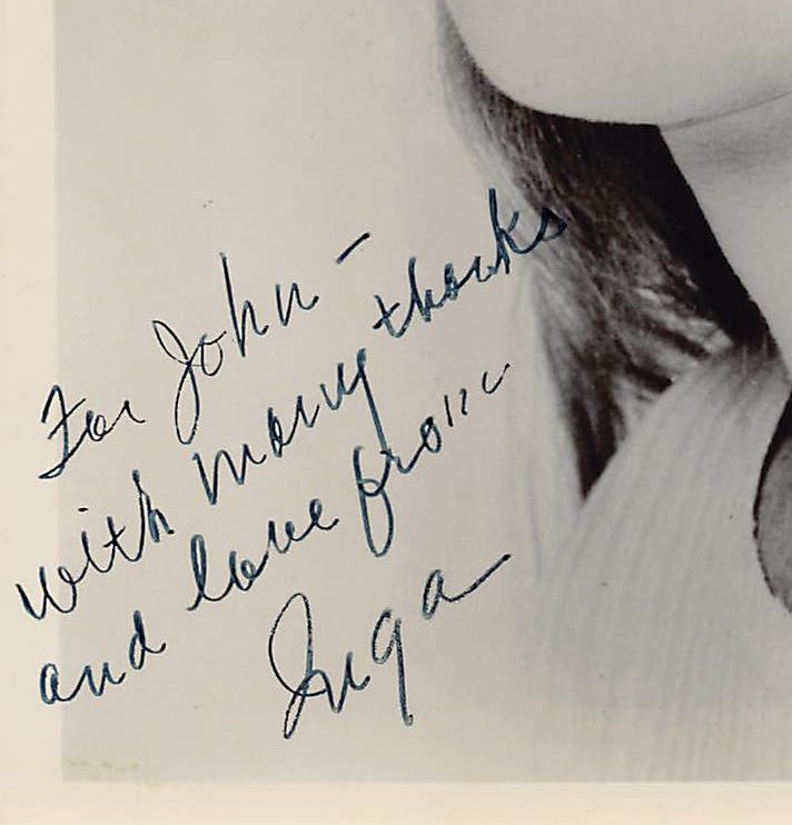 Inga Swenson Benson Gretchen Kraus TV Actress Autograph Signed Vintage 8x10 Photo