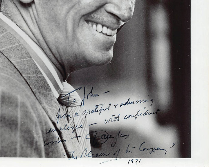 Douglas Fairbanks Jr Gunga Din Film Actor Autograph Signed Vintage 8x10 Photo 1971
