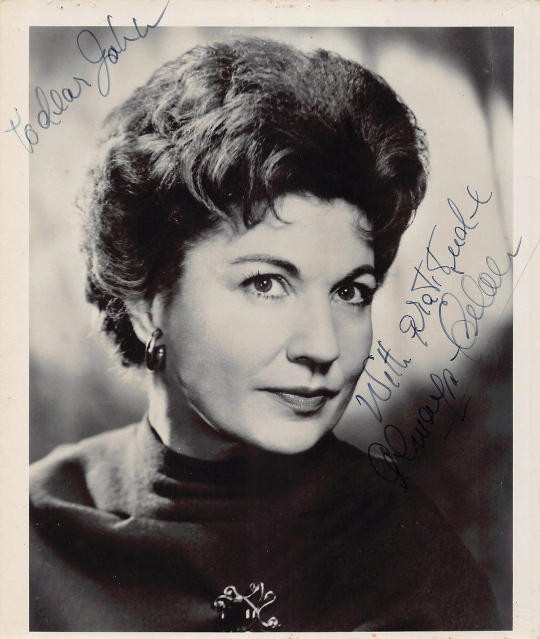 Eileen Herlie Hamlet Movie Actress Autograph Signed Promo Photo