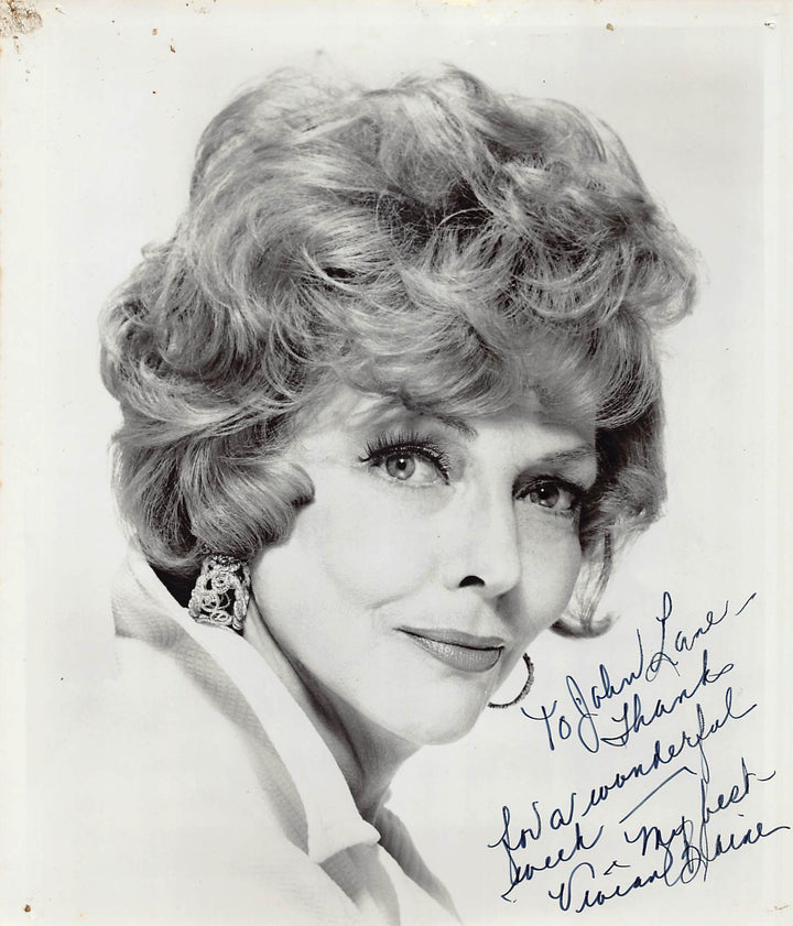 Vivian Blaine Guys and Dolls Miss Adelaide Actress Autograph Signed Vintage 8x10 Photo