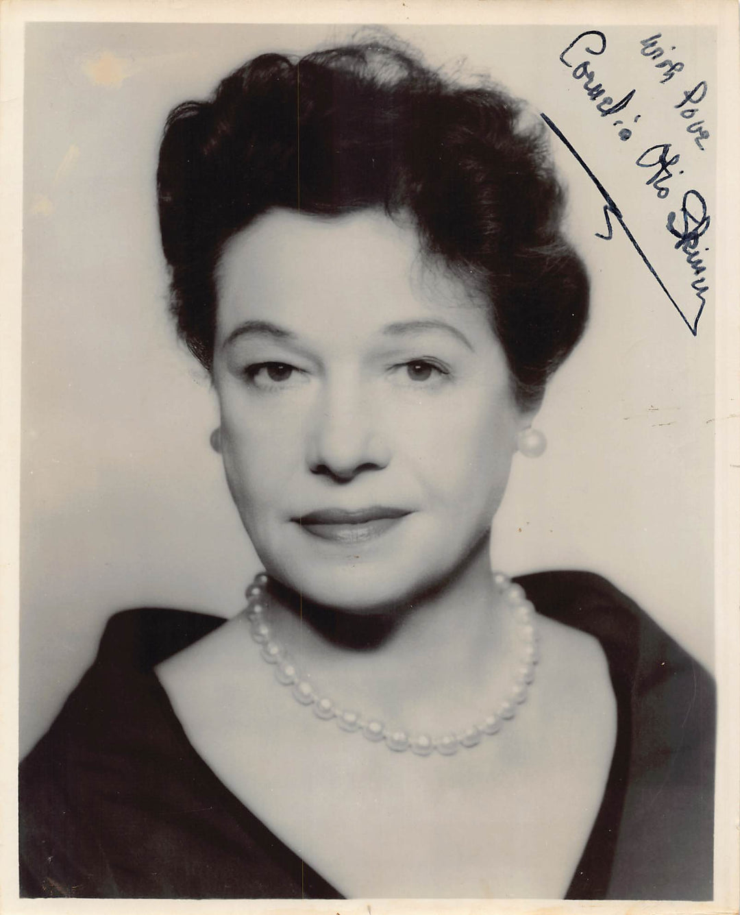 Cornelia Otis Skinner Actress and Author Autograph Signed Vintage 8x10 Photo