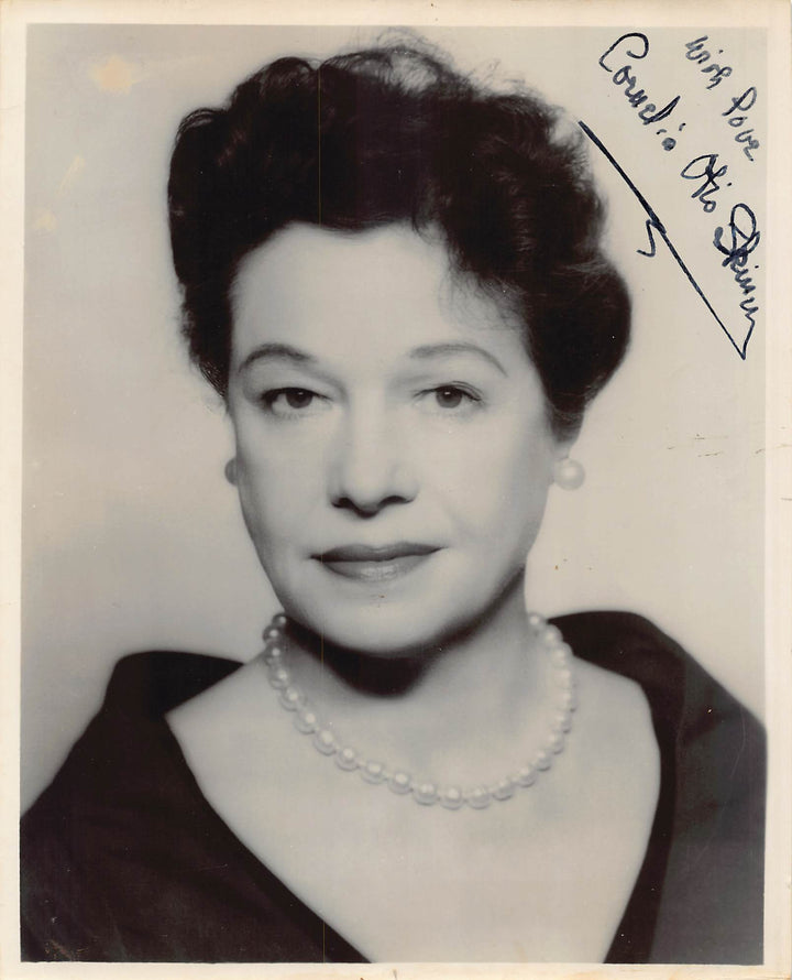 Cornelia Otis Skinner Actress and Author Autograph Signed Vintage 8x10 Photo