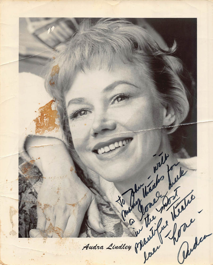 Audra Lindley Three's Company Mrs Roper TV Actress Autograph Signed Vintage 8x10 Photo
