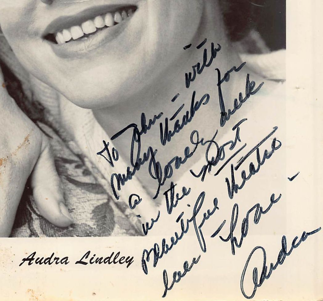 Audra Lindley Three's Company Mrs Roper TV Actress Autograph Signed Vintage 8x10 Photo