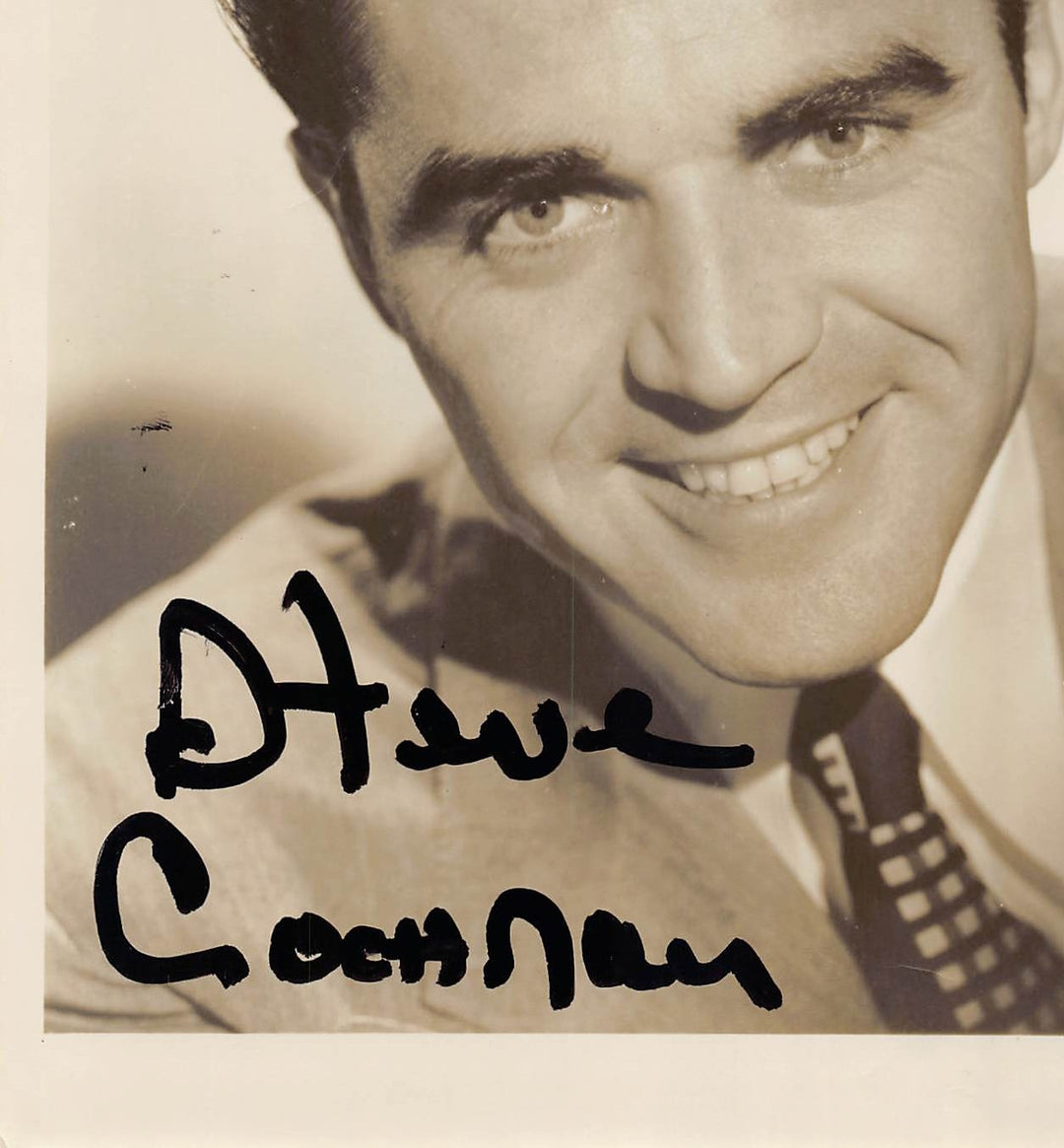 Steve Cochran White Heat Film Noir Actor Autograph Signed Twice Vintage 8x10 Photo