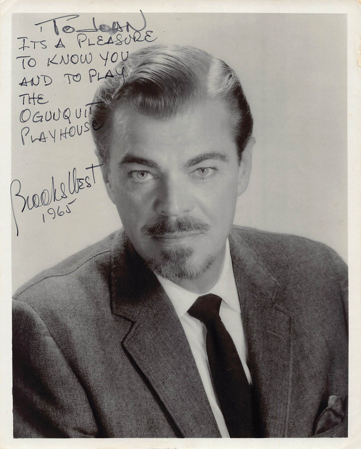 Brooks West Anatomy of a Murder Film Actor Autograph Signed Vintage 8x10 Photo 1965
