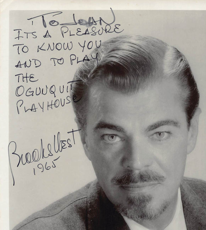 Brooks West Anatomy of a Murder Film Actor Autograph Signed Vintage 8x10 Photo 1965