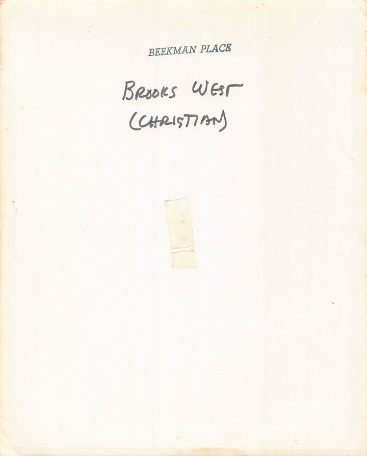 Brooks West Anatomy of a Murder Film Actor Autograph Signed Vintage 8x10 Photo 1965
