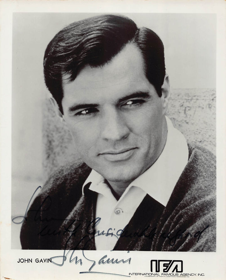 John Gavin Psycho Spartacus Film Actor Autograph Signed Vintage 8x10 Movie Photo
