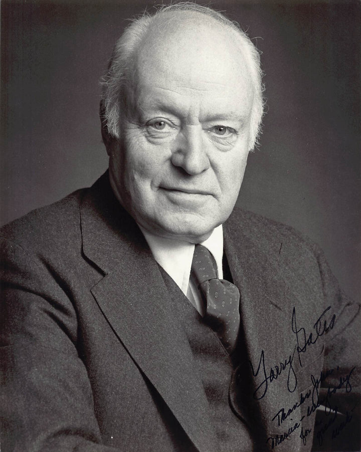 Larry Gates In the Heat of the Night Actor Autograph Signed Twice Vintage 8x10 Photo