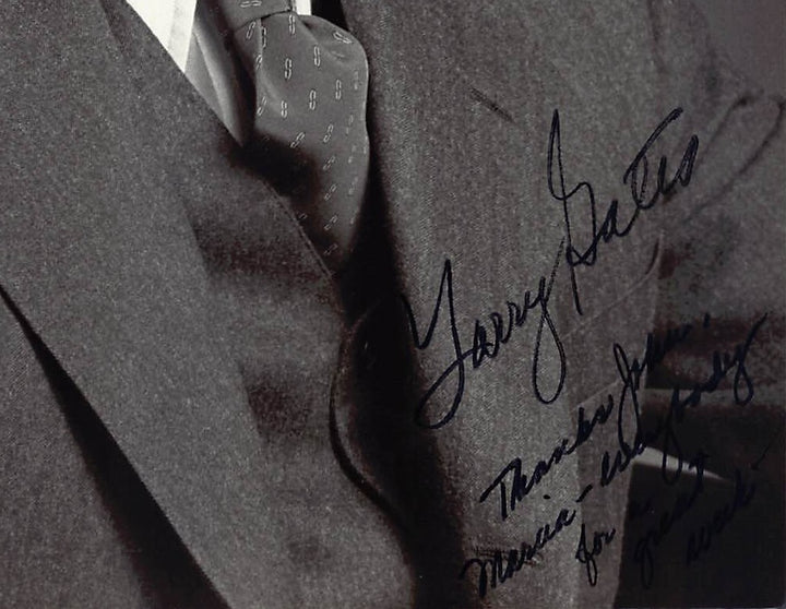 Larry Gates In the Heat of the Night Actor Autograph Signed Twice Vintage 8x10 Photo