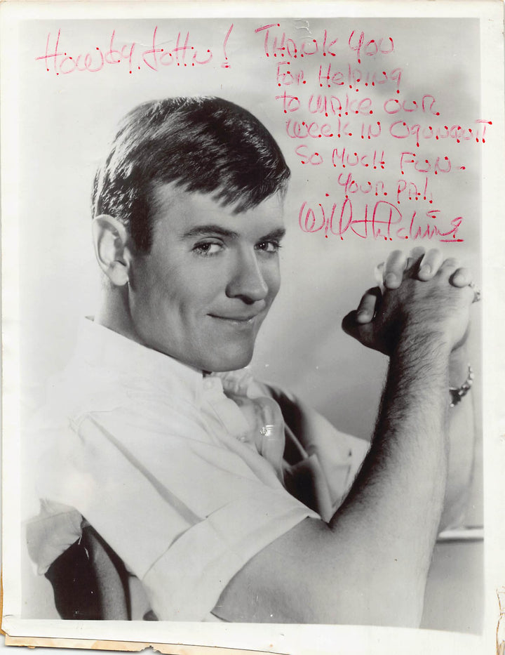 Will Hutchins Sugarfoot TV Western Actor Autograph Signed Vintage 8x10 Photo