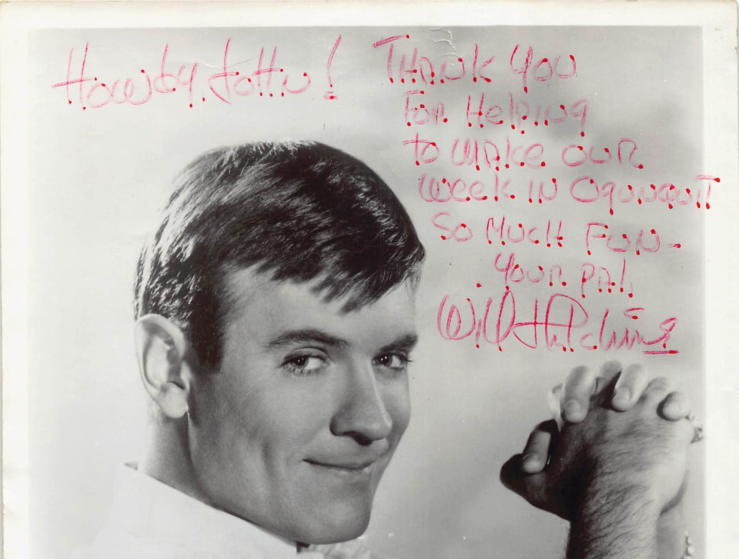 Will Hutchins Sugarfoot TV Western Actor Autograph Signed Vintage 8x10 Photo