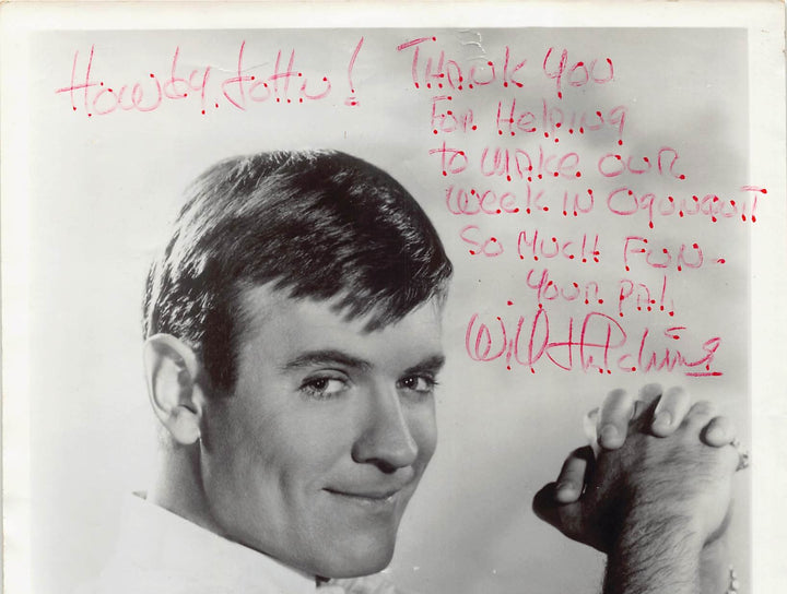 Will Hutchins Sugarfoot TV Western Actor Autograph Signed Vintage 8x10 Photo
