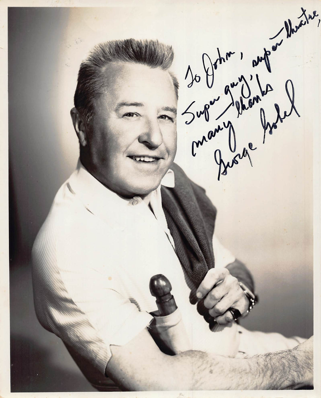 George Gobel TV Show Comedian Autograph Signed Vintage 8x10 Photo