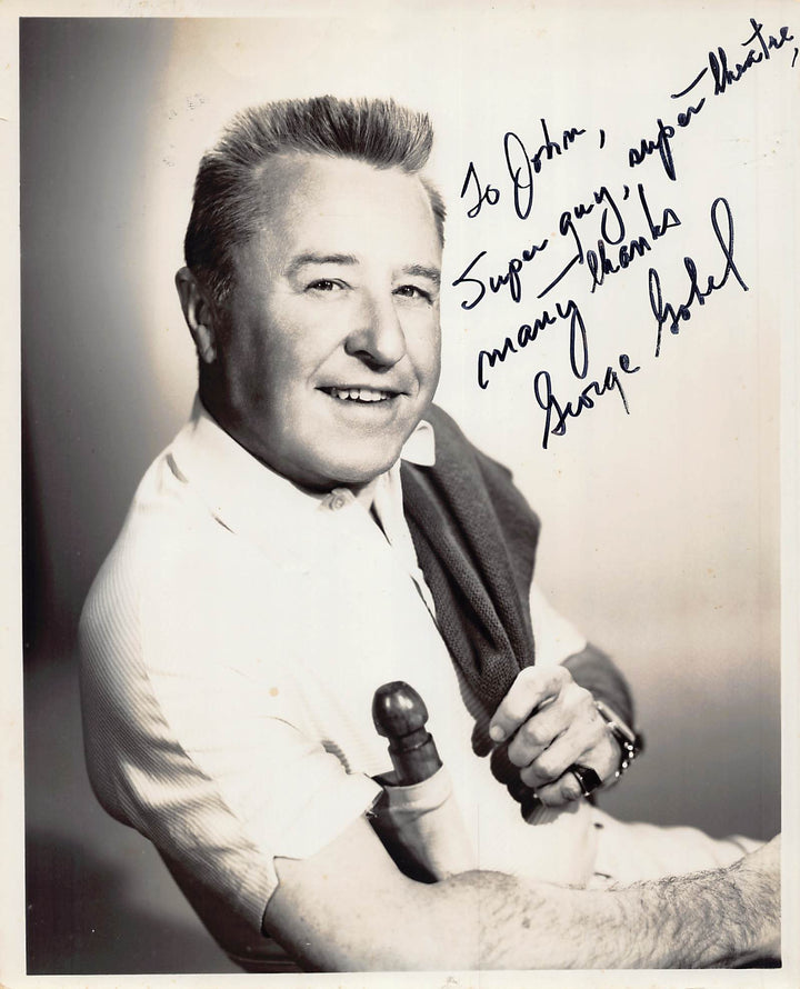 George Gobel TV Show Comedian Autograph Signed Vintage 8x10 Photo