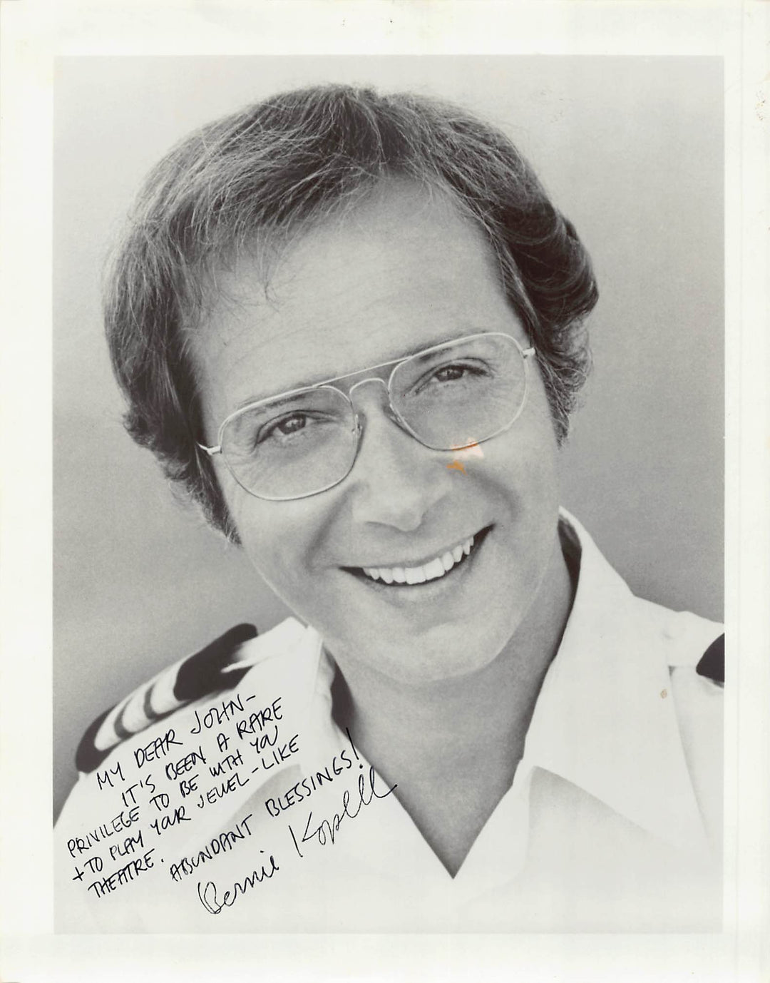Bernie Kopell Love Boat Get Smart TV Actor Autograph Signed Vintage 8x10 Photo
