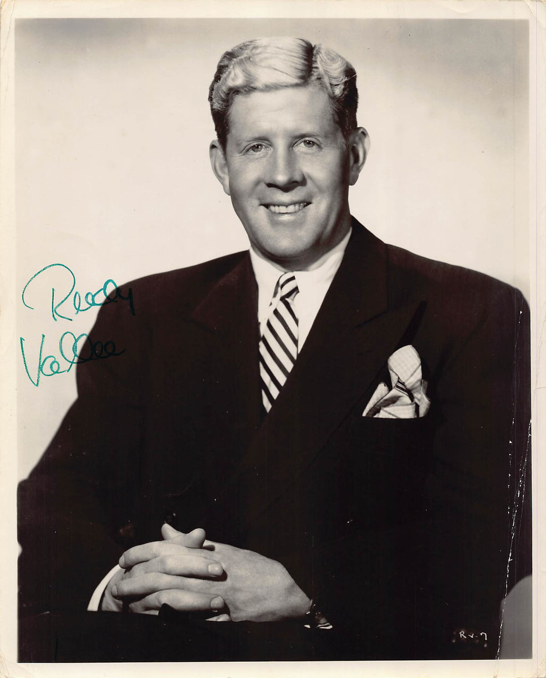 Rudy Vallee Big Band Singer and Film Actor Autograph Signed Vintage 8x10 Movie Photo