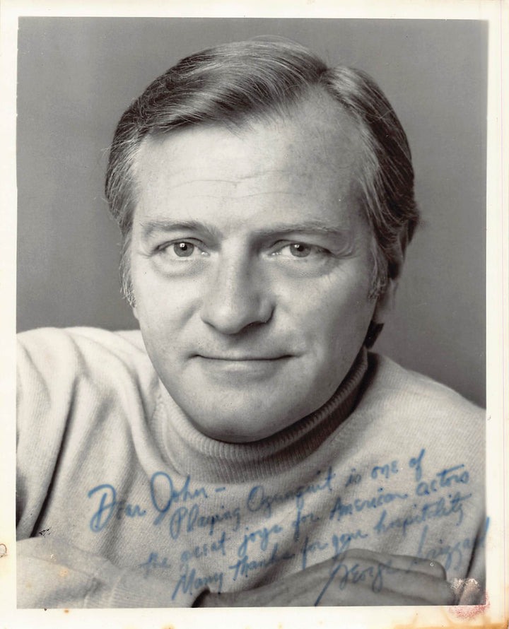 George Grizzard Advise and Consent Film Actor Autograph Signed Vintage 8x10 Photo