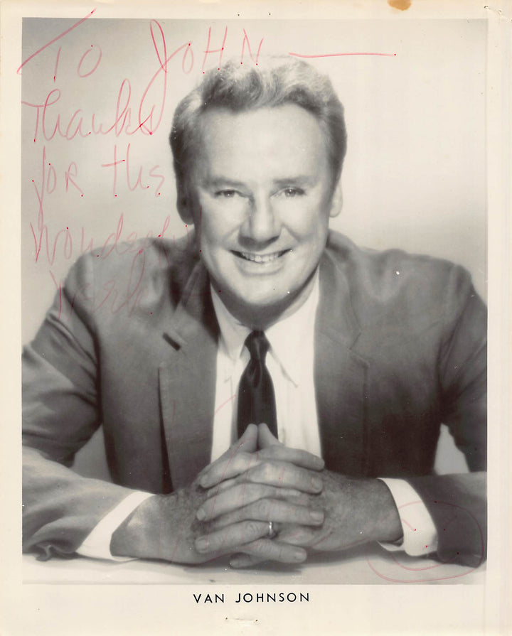 Van Johnson MGM Caine Mutiny Film Actor Autograph Signed Vintage 8x10 Movie Photo